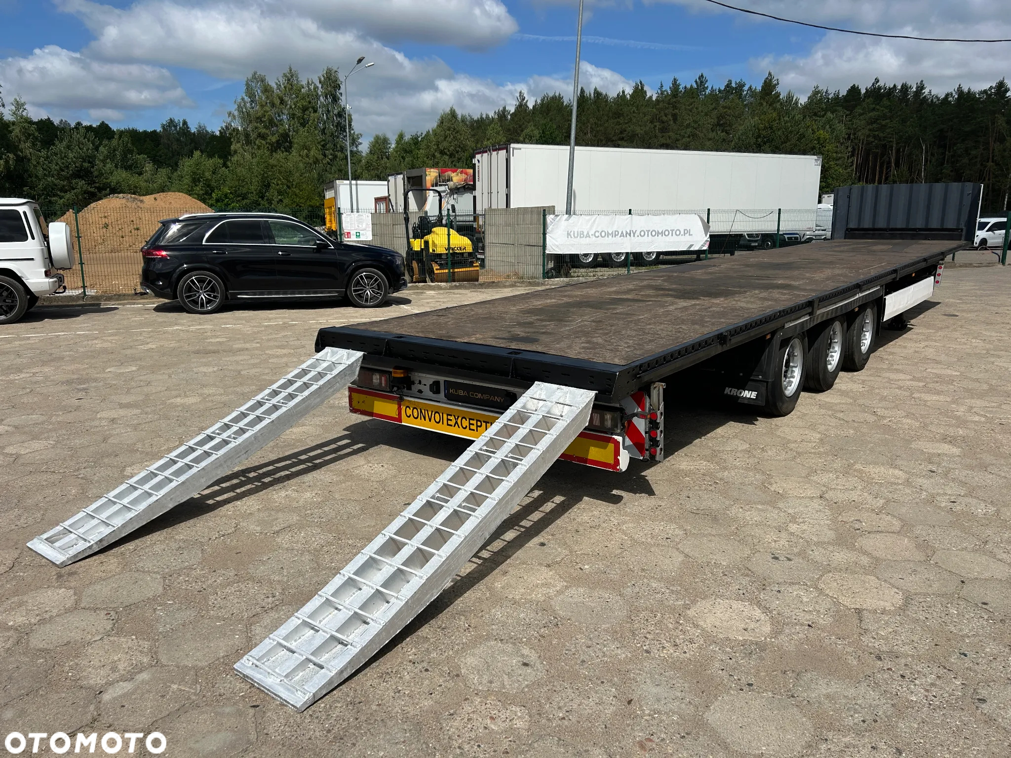Krone PLATFORMA NISKOPODWOZIOWA z NAJAZDAMI / MEGA R 19.5 / OSIE SAF !! - 7