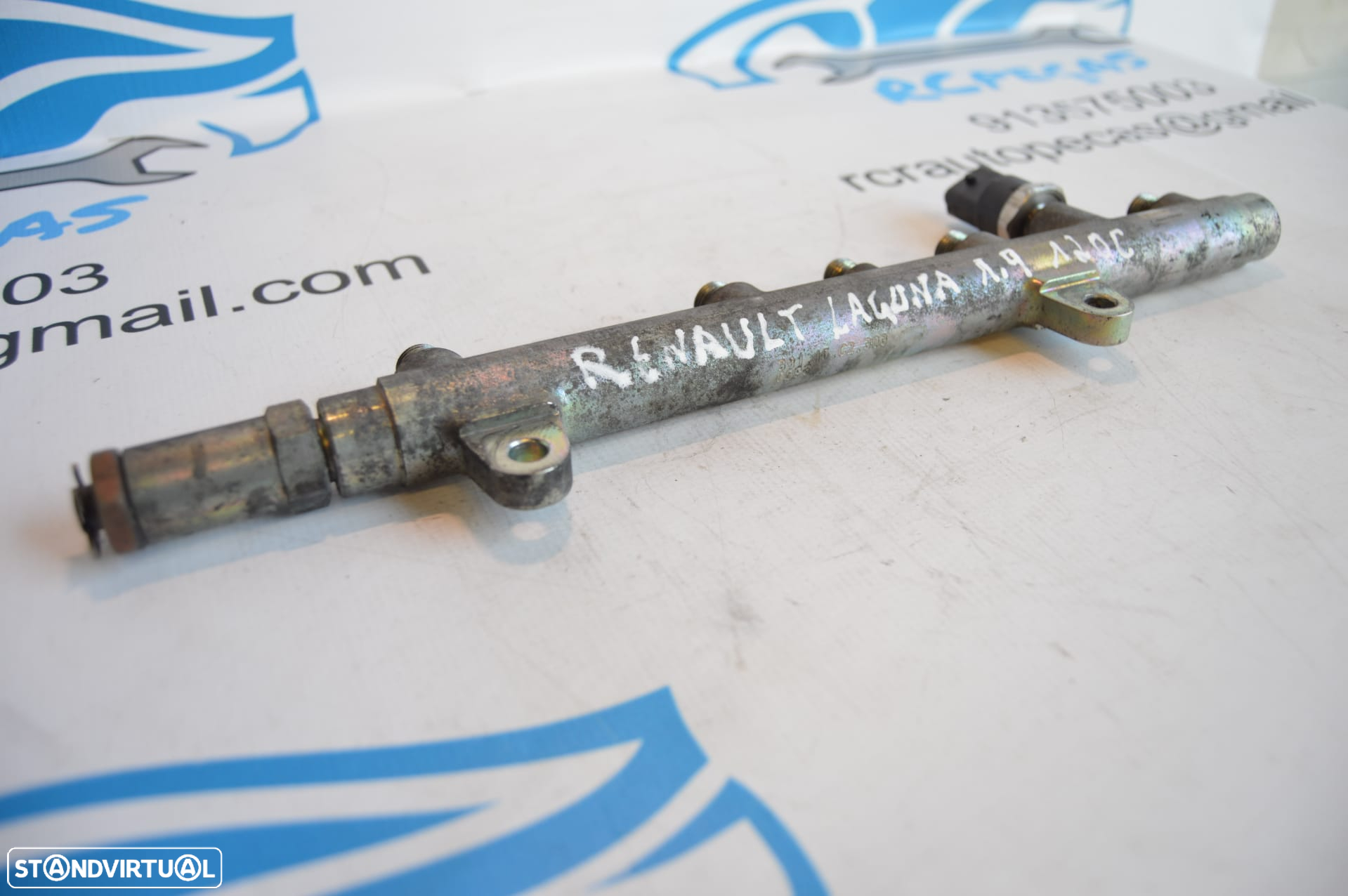 REGUA INJETOR INJETORES INJECTOR INJECTORES 0445214024 8200347176 H114017 RENAULT LAGUNA II 2 MK2 1.9DCI 120CV F9Q820 ESPACE IV 4 MK4 JK - 3