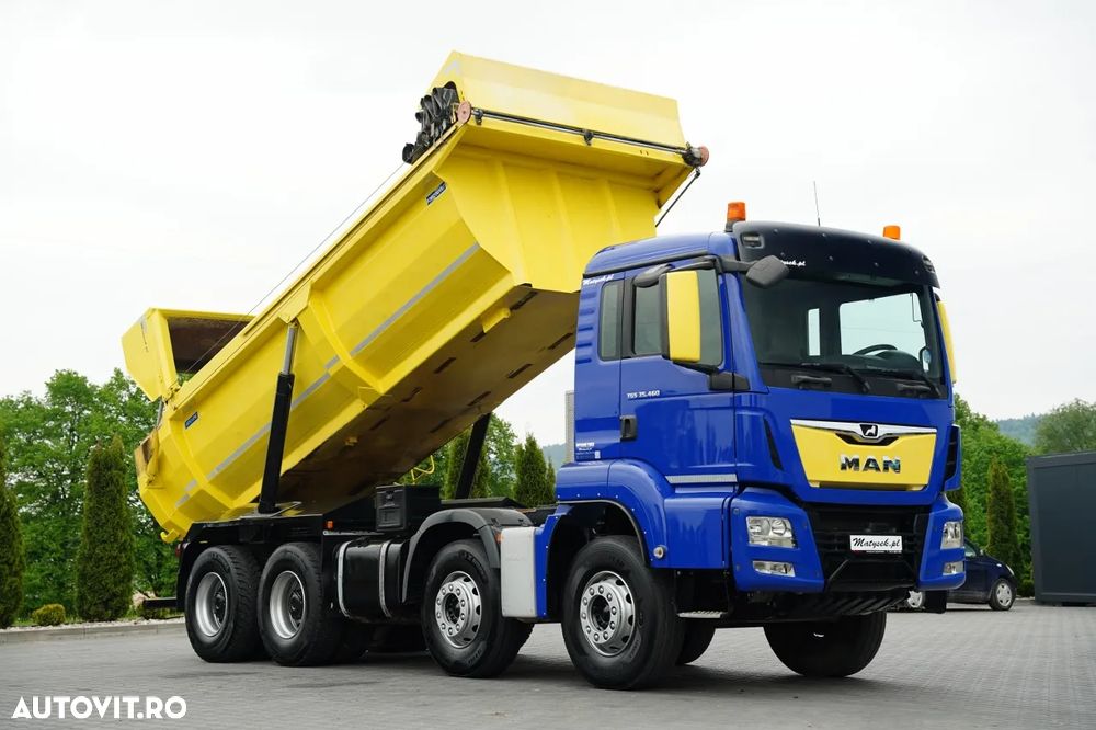 MAN TGS 35.460 / 8x4 / BASCĂLĂTOR 5.8 M / HIDROCLAPĂ / NAVIGAȚIE / 2018 - 5