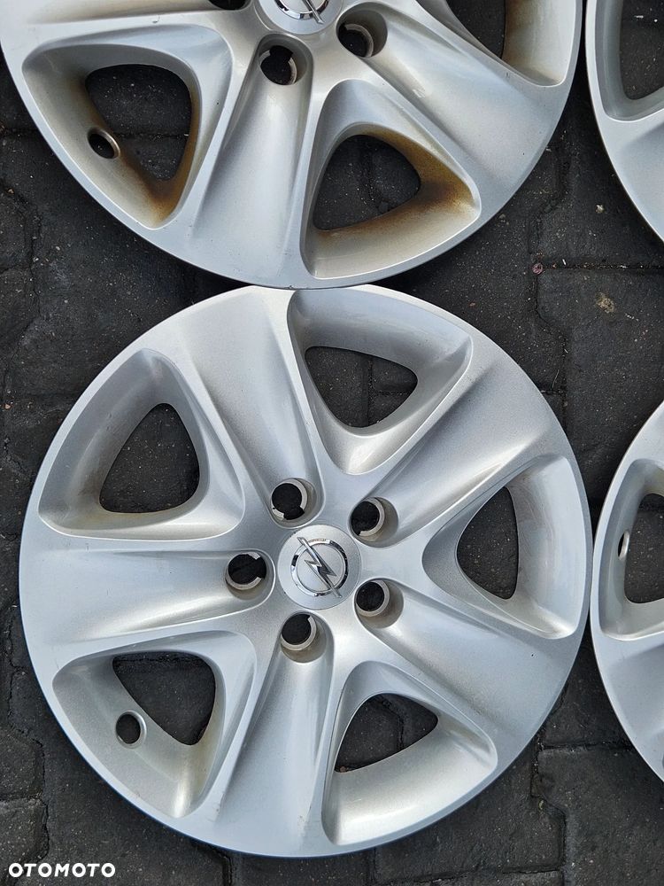 Opel Astra H Zafira B Meriva B   felgi strukturalne z kołpakami aluminiowe alufelgi 16 5x110 - 3