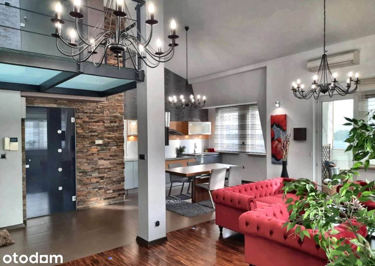 LOFT Z WIDOKIEM NA CENTRUM | 95 m² | ANTRESOLA | WOLA