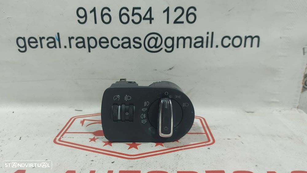 Comando Luzes Switch Comutador Botão Audi TT 8J2941531K Original - 1