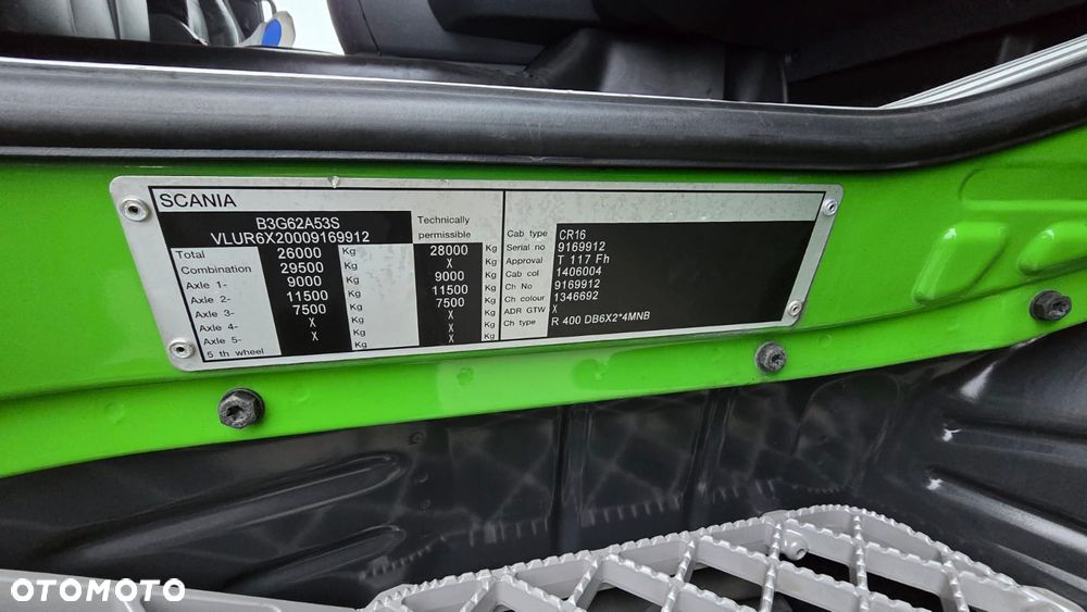 Scania R400 Euro 5 6x2 kontener izoterma 22 palety winda import NL! niski przebieg! super stan! - 40