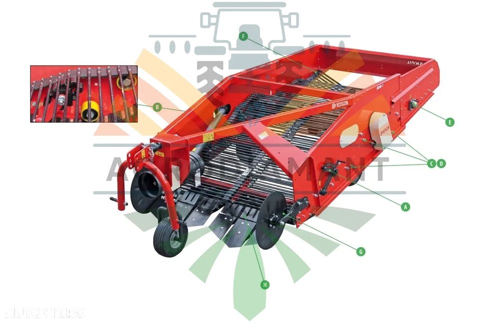 Akpil BULWA I & II - Masina de scos cartof pe 1 sau 2 randuri - - 8