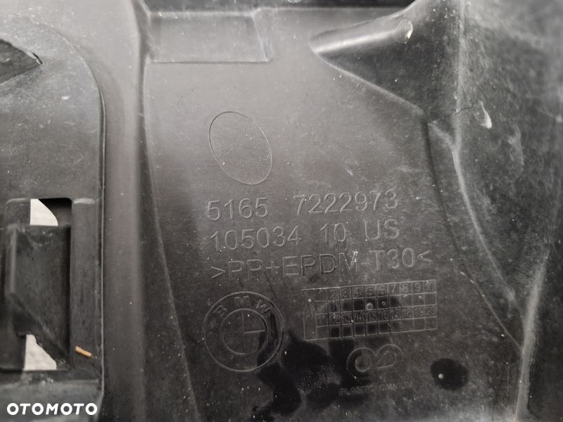BMW X5 E70 LIFT ŚLIZG UCHWYT WZMOCNIENIE BŁOTNIKA LEWY PRZÓD 7222973 - 10