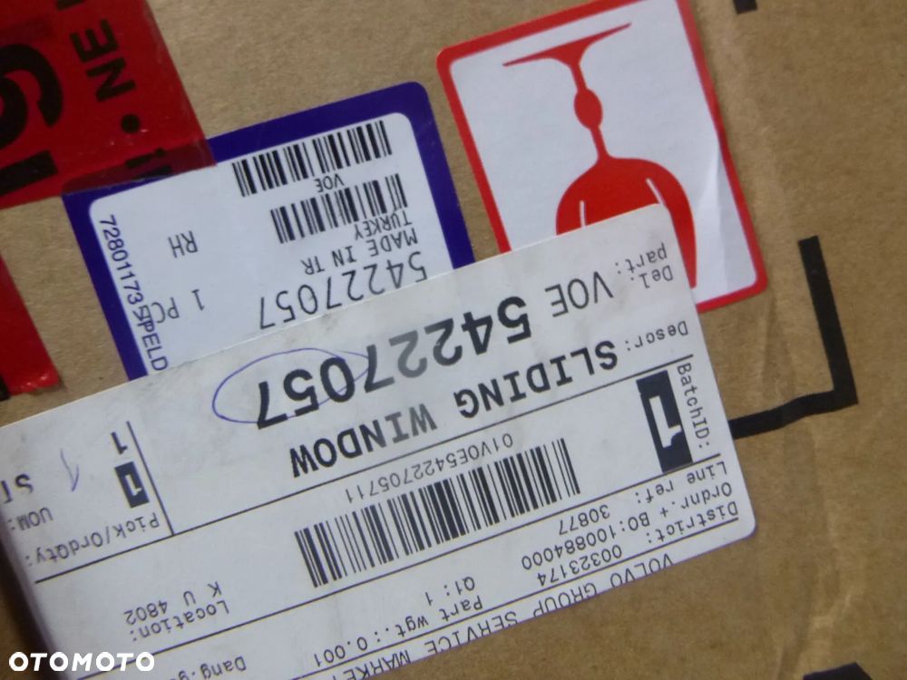 nowa szyba oe drzwi lewa górna ładowarka volvo L30L49 L32 L35 L45 - 3