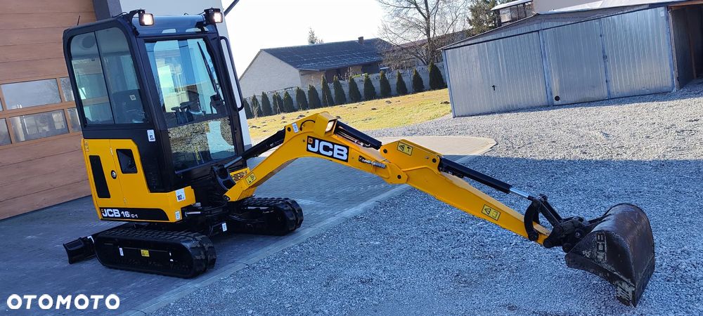 JCB JCB 16 C-1 mini koparka 3 łyżki szybkozłącze 19c1 sprowadzona 8018 serwisowana - 8