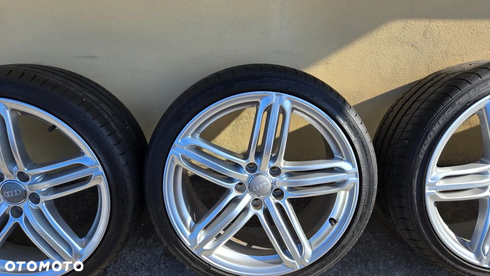Felgi Audi 19 Pompeje OEM 9Jx19 ET52 5x112 A4 A5 A6 TT S-line komplet z oponami - 8