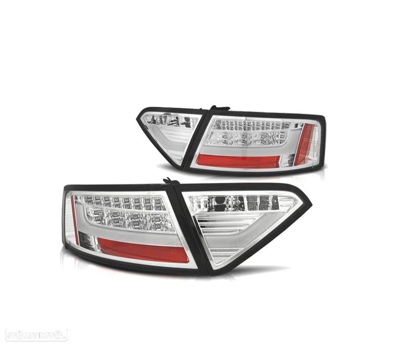 FAROLINS TRASEIROS LIGHT BAR AUDI A5 07-11 CROMADO - 1