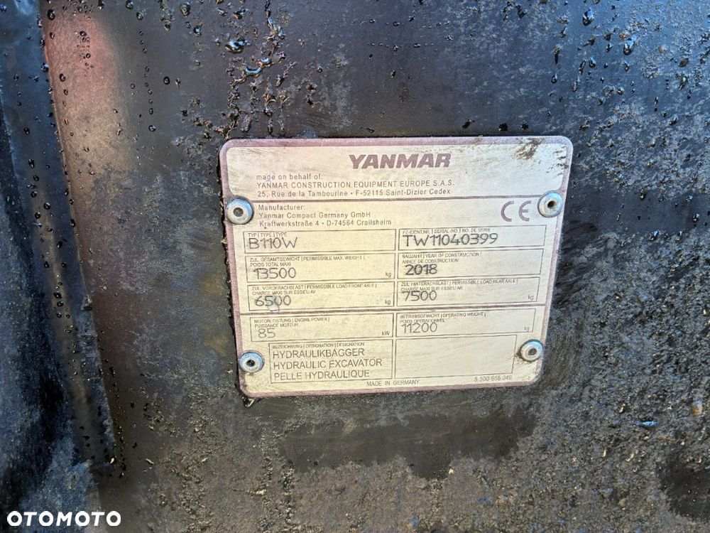 Yanmar B 110 W - 6