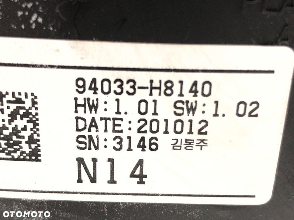 LICZNIK  KIA RIO IV (YB, SC, FB) 2017 - 2022 1.2 CVVT 62 kW [84 KM] benzyna 2020 - 2022 94033-H8140 - 4