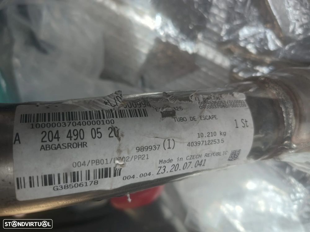 Tubo escape/Catalisador Mercedes C class W204 - 2