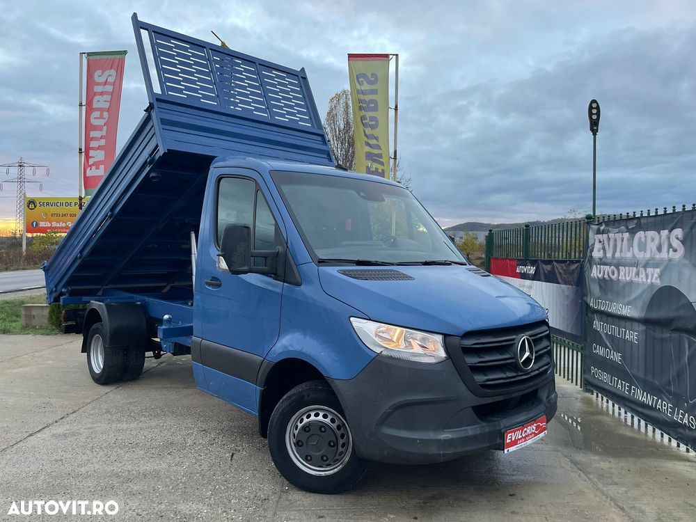 Mercedes-Benz Sprinter BASCULABIL AXA DUBLA SPATE Bena 3.8 m - 1