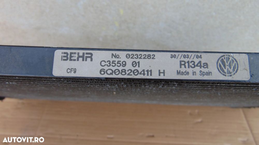 Radiator clima VW Polo 9N 1.2/benzina,1.4 TDI an 2001-2008 cod 6Q0820411H - 3