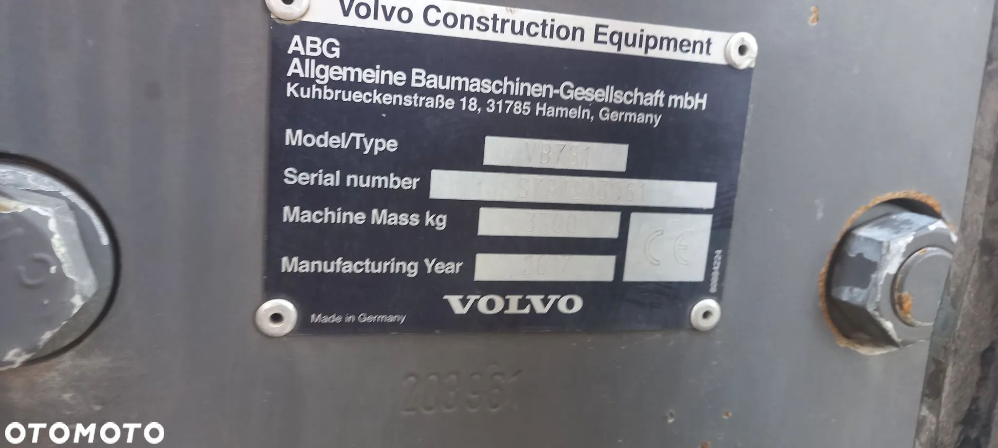 Volvo P7820C ABG Rozściełacz Asfaltu na gąsienicach 2017rok układarka 2,5-5m Niwelacja, stan bdb import - 25
