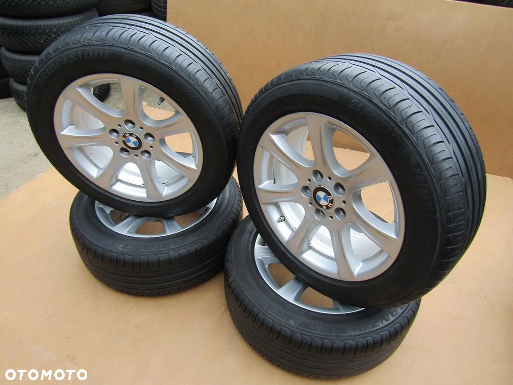 4 x Felgi Aluminiowe Koła 17 BMW 3 E90 E91 E92 E93 1 E87 8 j 5x120 ET34 piasta 72,6 mm + Opony 225/55 17 Bridgestone 7,5 mm Letnie - 18