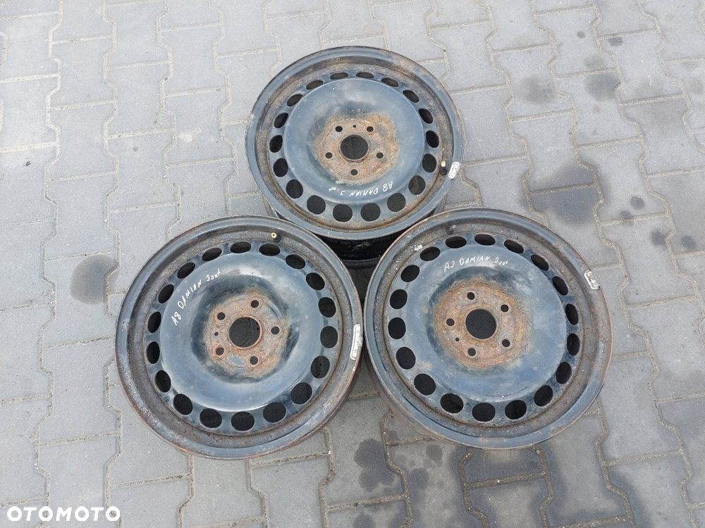FELGI STALOWE 3 SZT 5x112 6,5Jx16 FI57,1 AUDI VOLKSWAGEN SKODA SEAT - 1