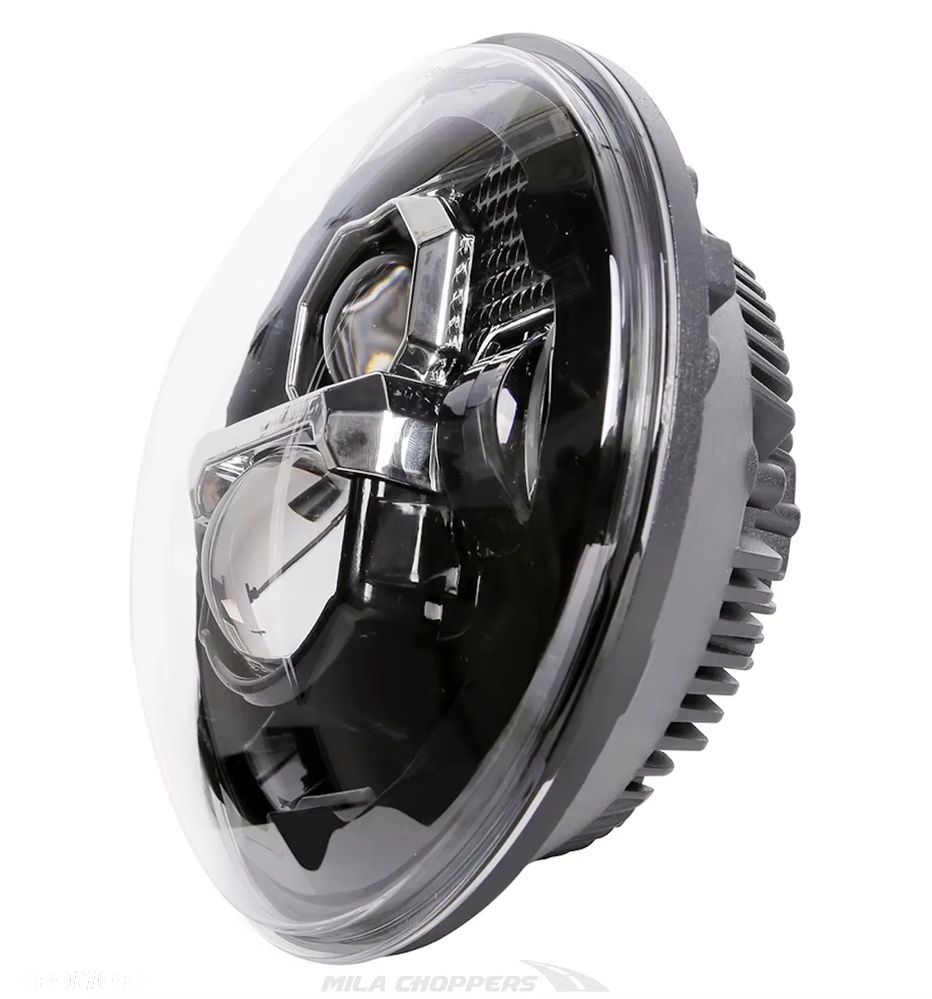 Lampa przednia LED 7" ECE DOT czarna - 3
