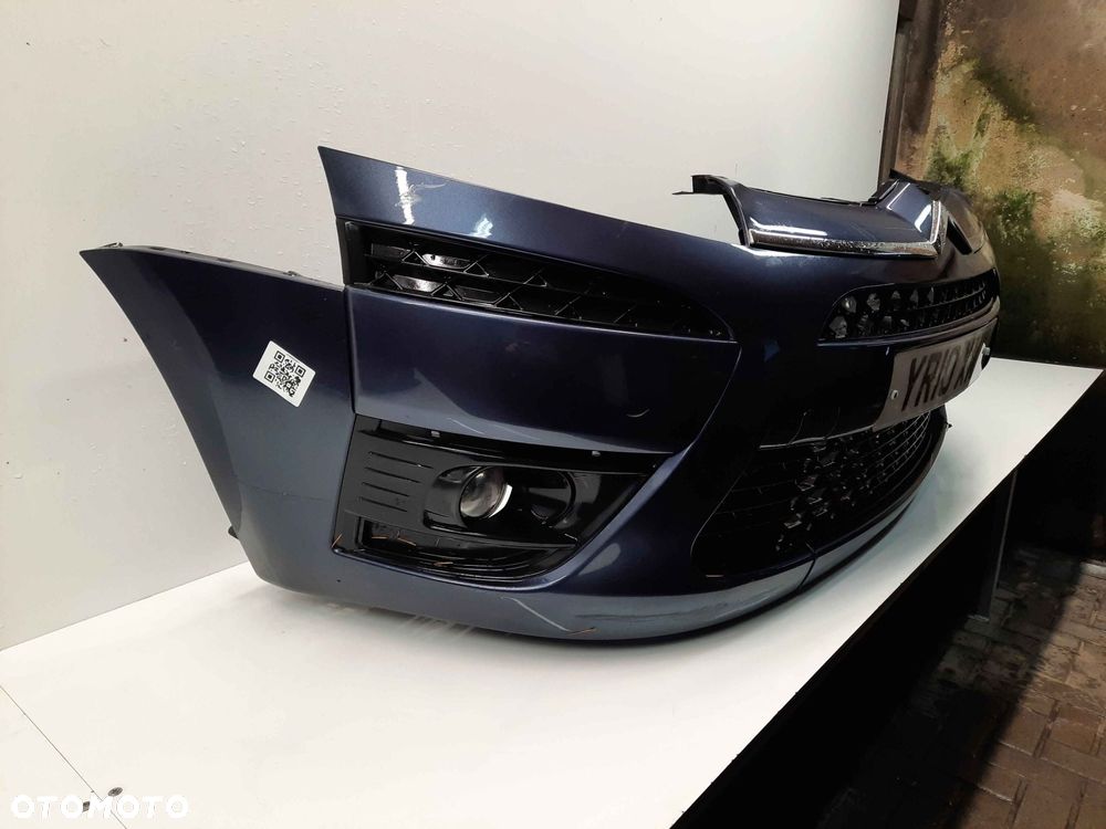 } ZDERZAK PRZÓD PRZEDNI CITROEN C4 PICASSO KENC SZARY GRAFITOWY HALOGENY - 5