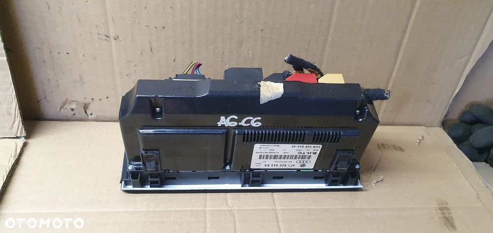Panel nawiewu klimatyzacji klimatronic Audi A6 C6 4F1820043AA 4F0910043 - 7