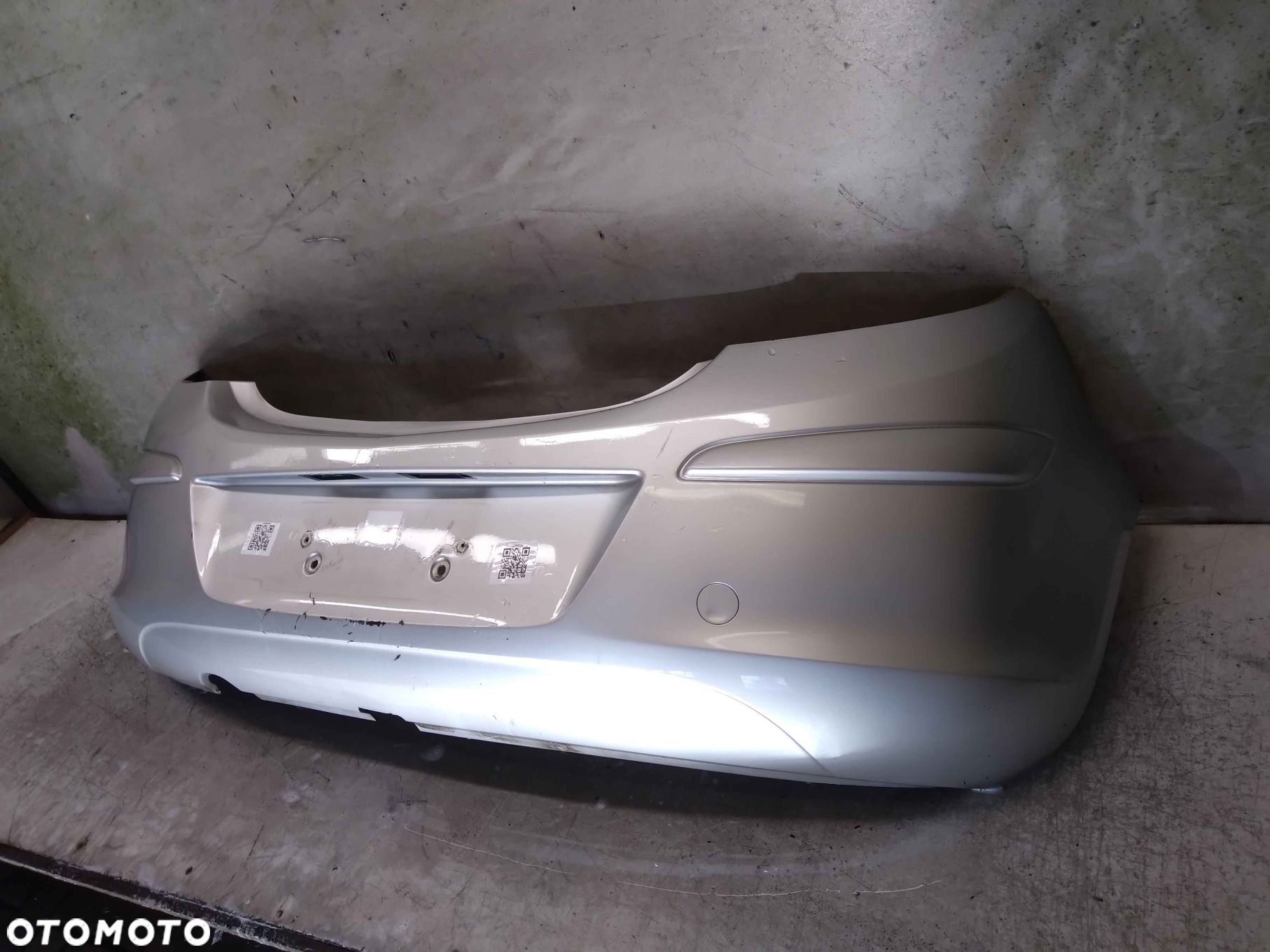 + ZDERZAK TYŁ TYLNY OPEL CORSA D Z157 SREBRNY 5D 5 DRZWI HB - 2