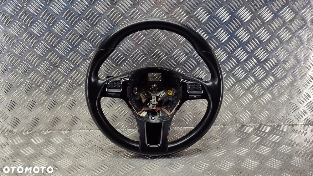 VW TOUAREG 7P 10-18R KIEROWNICA MULTIFUNKCJA GRZANA CZARNA LOPATKI 7P6419091C 7P6419091 C NGB - 1