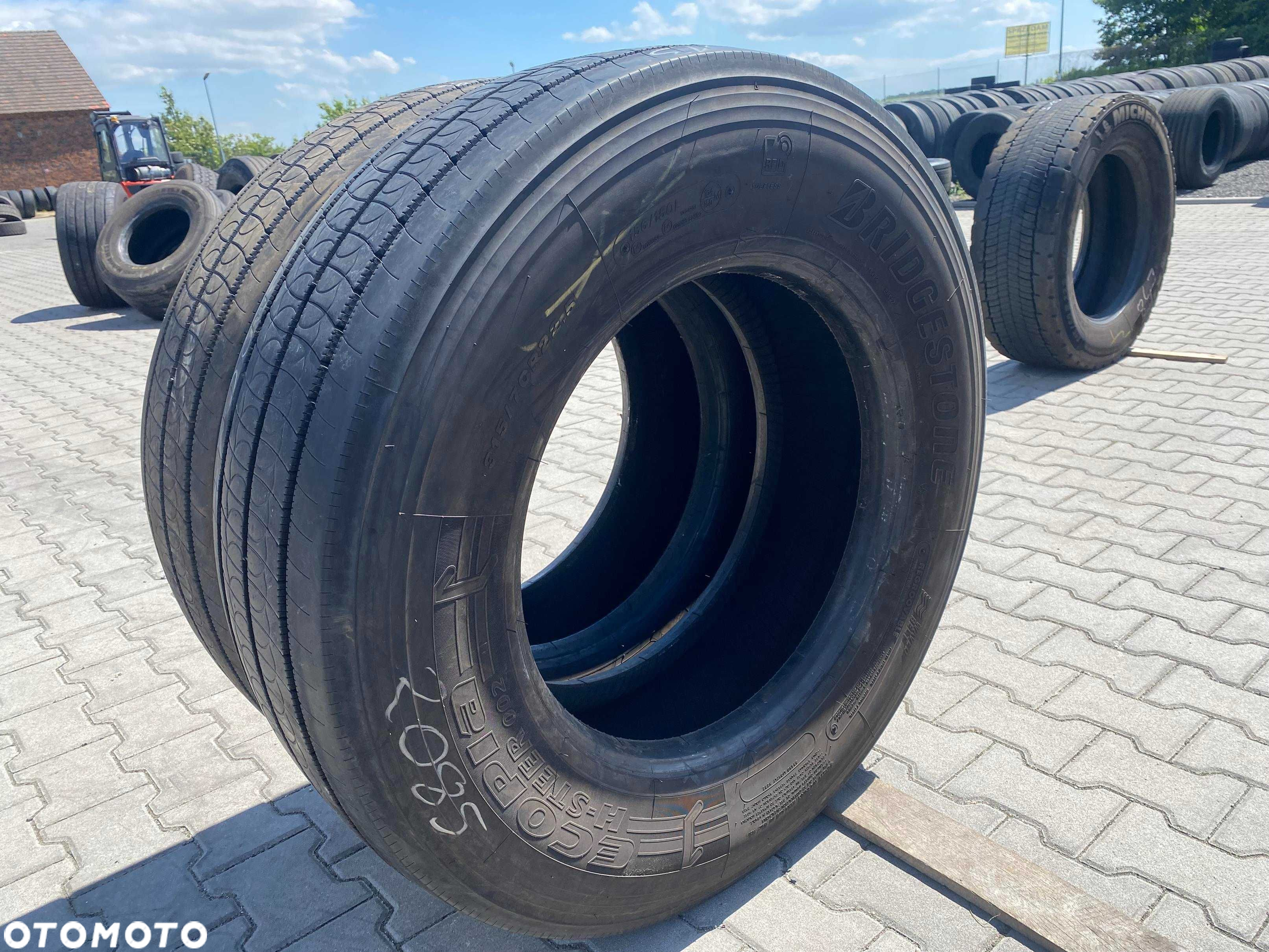Opony 315/70R22.5 BRIDGESTONE ECOPIA H-STEER 002 Przód 8-9mm - 5
