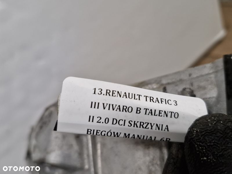 RENAULT TRAFIC III 3 TALENTO II 2.0 DCI SKRZYNIA BIEGÓW MANUAL PF6068 6B - 8
