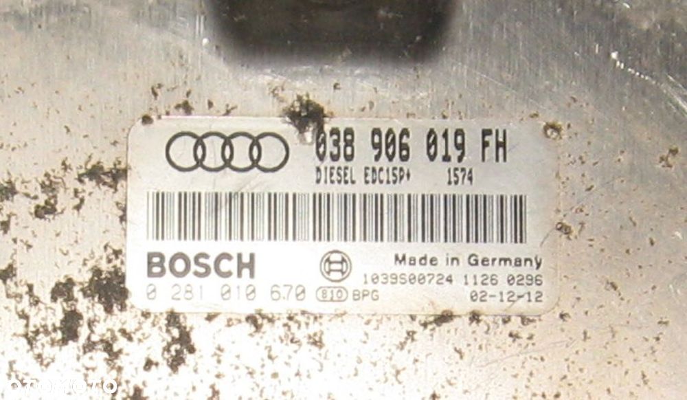 sterownik silnika AUDI A3 GOLF IV 1.9 TDI 038906019 FH DE volkswagen LEON TOLEDO - 2