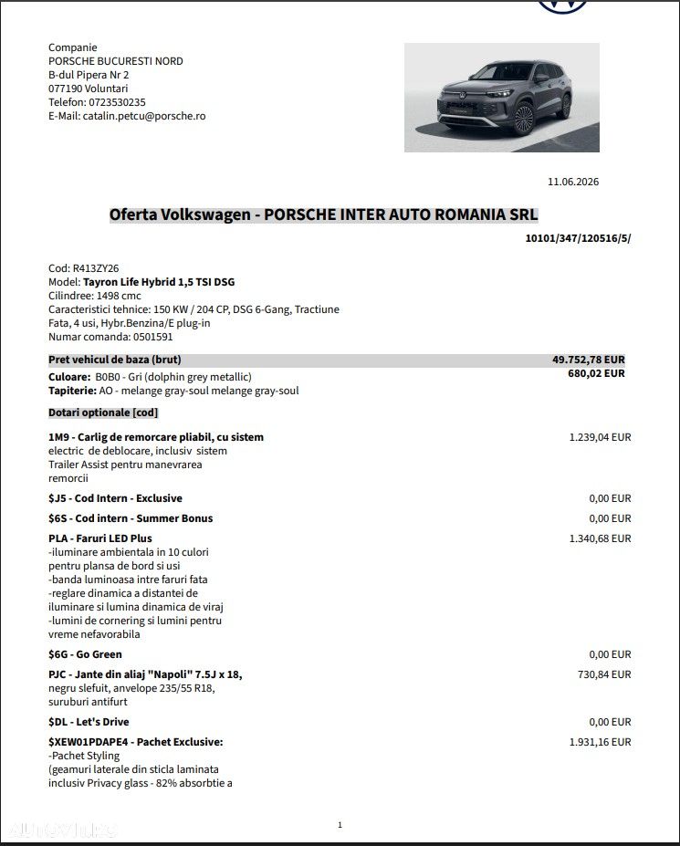 Volkswagen Tayron 1.5 TSI DSG PHEV Life - 16
