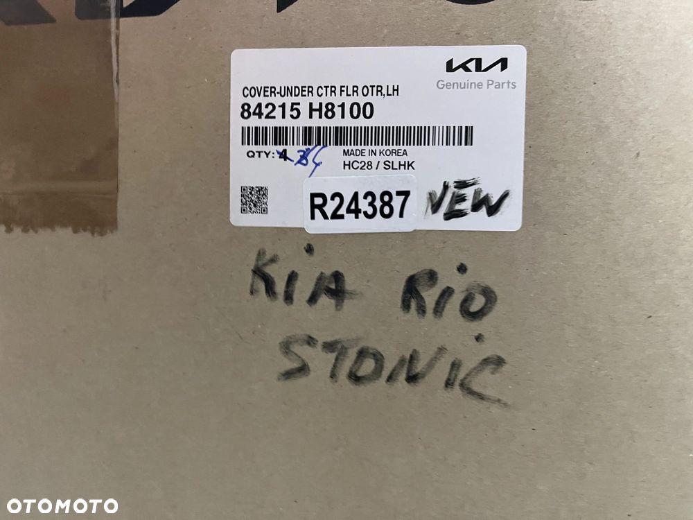 Osłona podwozia Kia Stonic Kia Rio 4 IV 17r.- NOWA lewa osłona dolna płyta boczna oryginalna 84215-h - 8