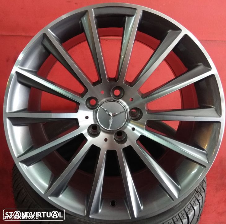 Jantes 18 Novas Mercedes tipo AMG Antracite Polidas - 1