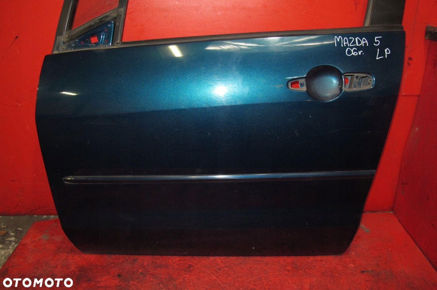 MAZDA 5 CR CR 05- DRZWI LEWE PRZÓD PRZEDNIE NIEBIESKIE 32C - 3