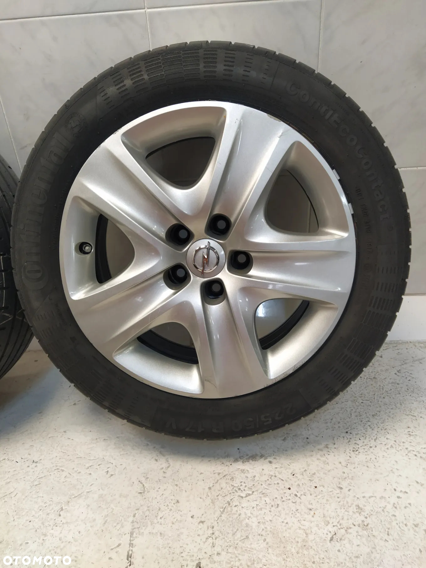 OPEL ASTRA J INSIGNIA 7X17 FELGI STALOWE R17 5X115 ET44 OPONY CONTINENTAL 225/50 KOŁA KOŁPAKI KOMPLET ORYGINAŁ - 3