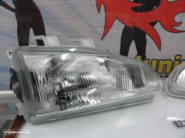 Faróis frontais manuais com luz branca 5000k Honda civic 92-95 2, 3 portas EG3, EG4, EG5, EG6, EJ1, EJ2, 4 portas EG8, EG9, EH8, EH9 - 3