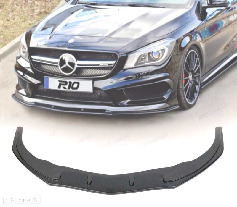 SPOILER LIP FRONTAL MERCEDES CLA W117 45 AMG 13-17 PRETO - 1
