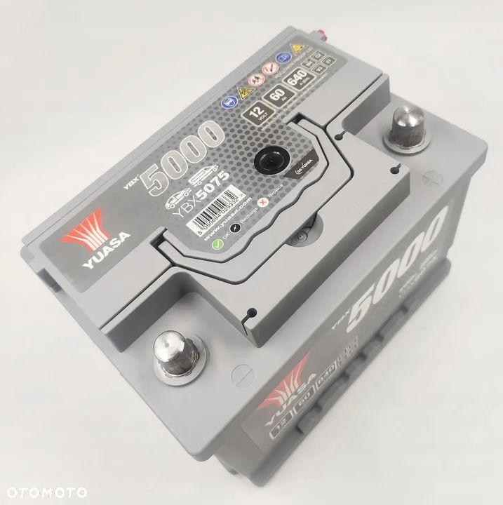 Akumulator Yuasa YBX5075 60Ah 640A P+ 12V - 2