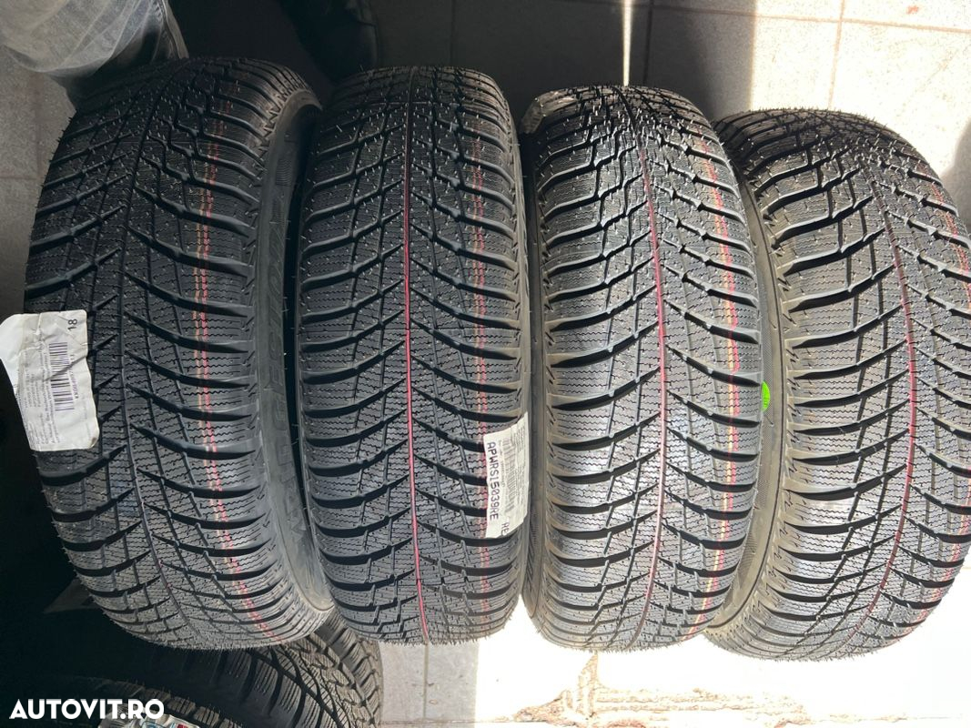 vând set jante tablă Hyundai I30 pe 15” cu anvelope noi de iarnă - 4