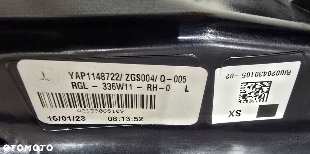 lampa tył lewy lewa led mercedes w213 21r sedan lift a2139065109 - 4