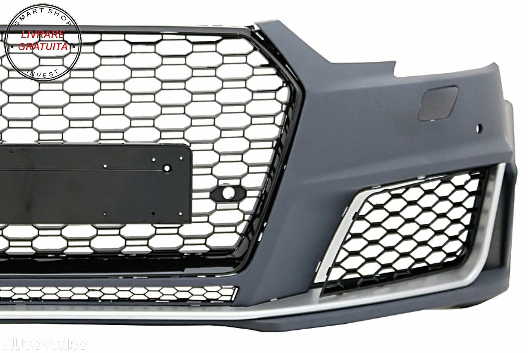 Bara Fata cu grile de bara Audi A4 B9 8W (2016-2018) Quattro RS4 Design- livrare gratuita - 2