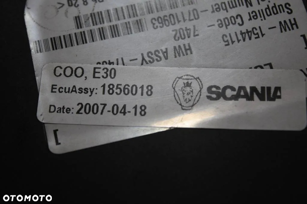 # SCANIA R KOMPUTER STEROWNIK MODUŁ COO KORDYNATOR KOORDYNATOR 1856018 - 3