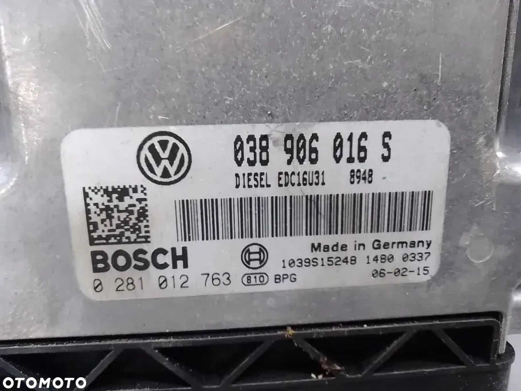 Sterownik Silnika Komputer Vw Transporter T5 1.9 TDI 038906016S - 2