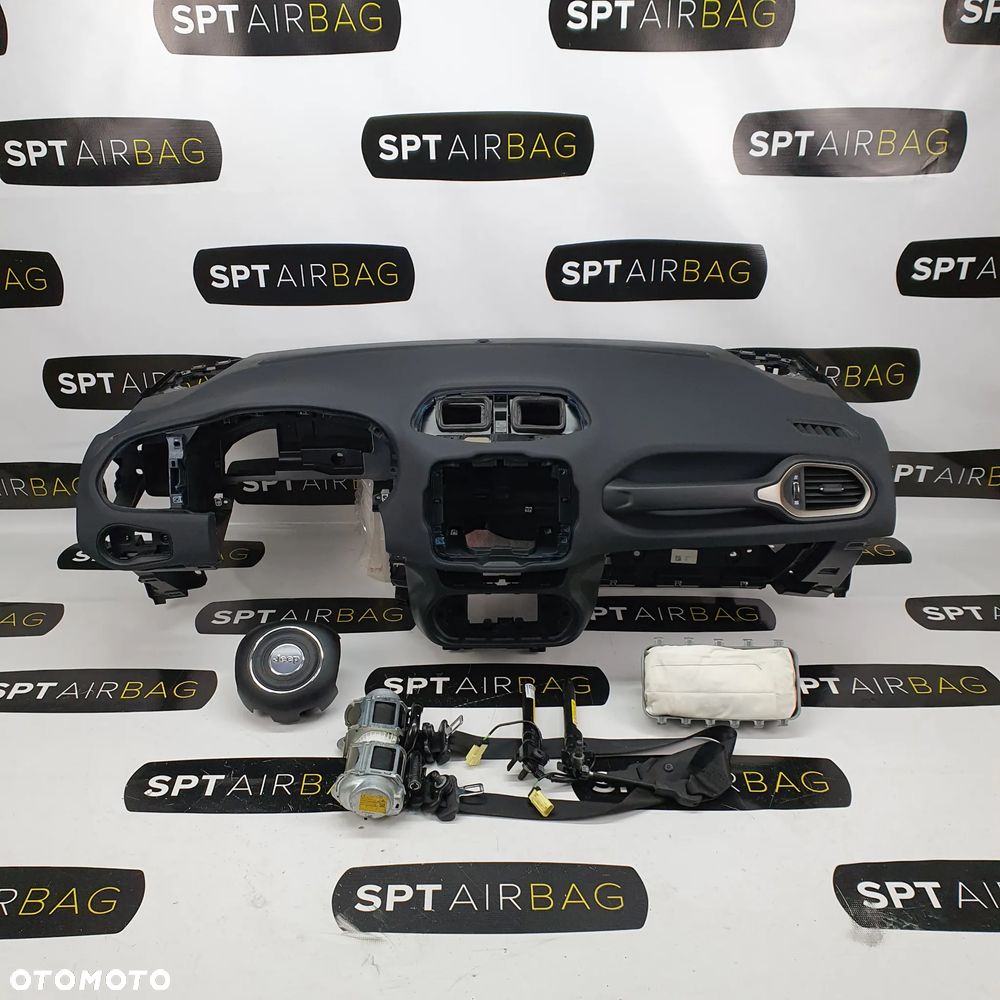 JEEP RENEGADE DESKA ROZDZIELCZA KONSOLA KOKPIT PULPIT PODUSZKI AIRBAG AIR BAG PASY KIT SET - 1