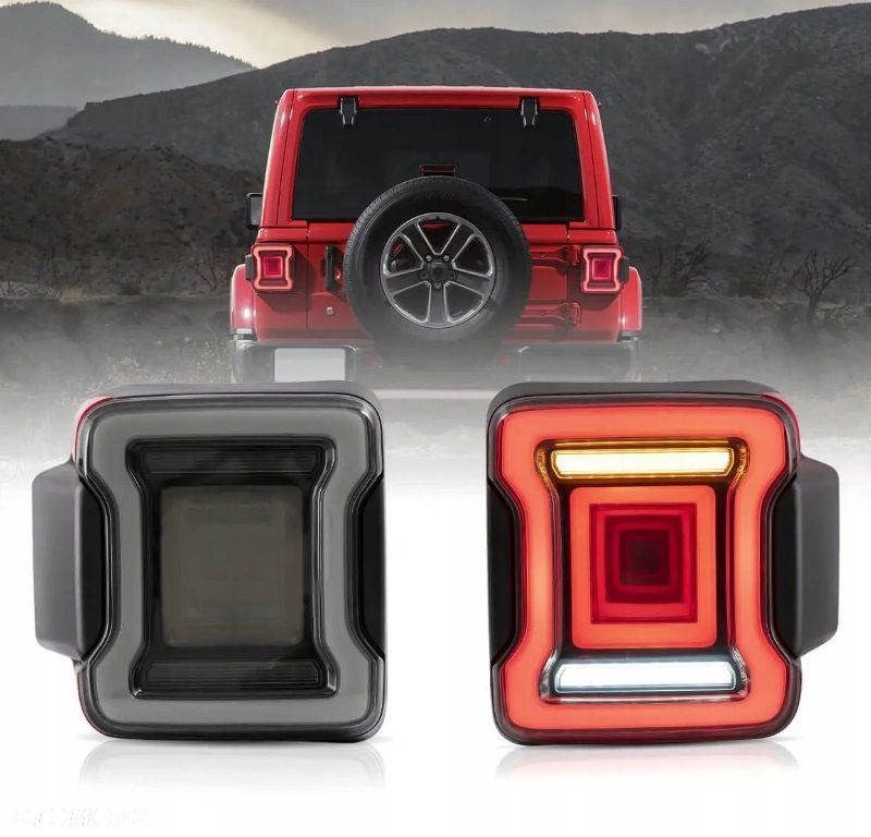 Lampy tyl kpl Vland Led Dynamic Tuning Smoke Jeep Wrangler JL 4 IV 2017-26 - 2