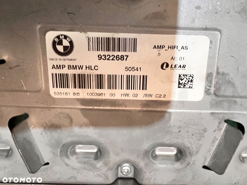 WZMACNIACZ BMW 9322687 - 2