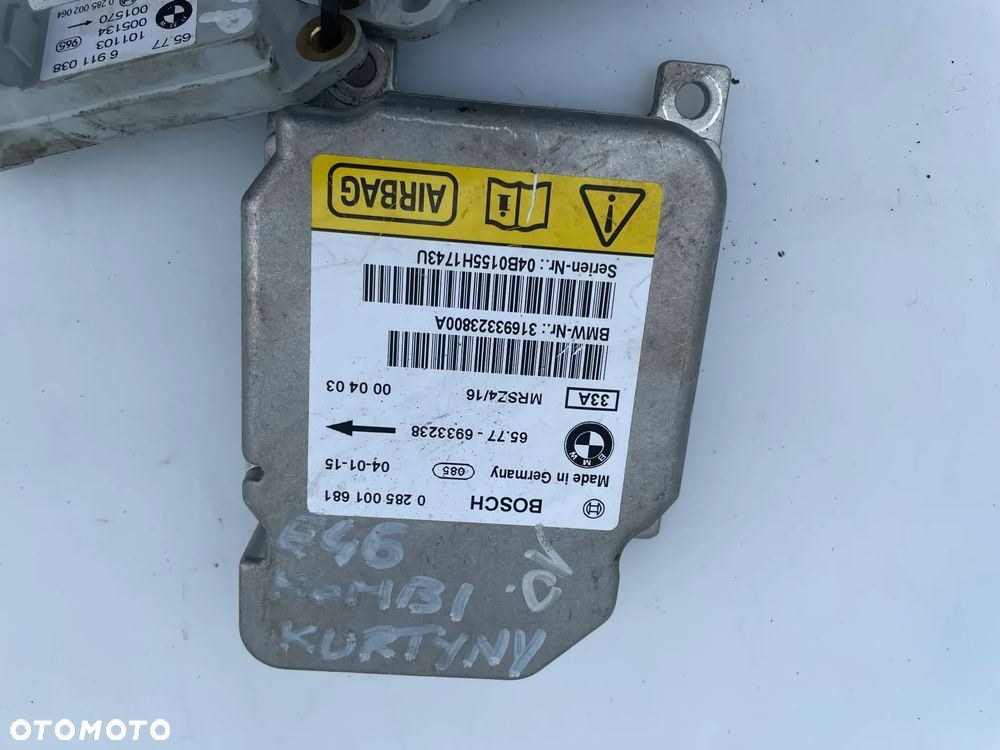 SENSOR I CZUJNIKI AIRBAG BMW E46 0285001681 6911038 - 3
