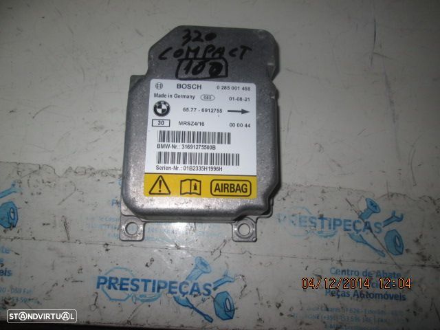 Modulo Airbag 65776912755 0285001458 BMW E46 COMPACT 2001 BMW E46 COUPE 2001 320I 165CV 0P - 1