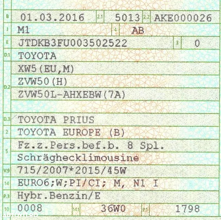 Toyota Prius (Hybrid) Comfort - 7