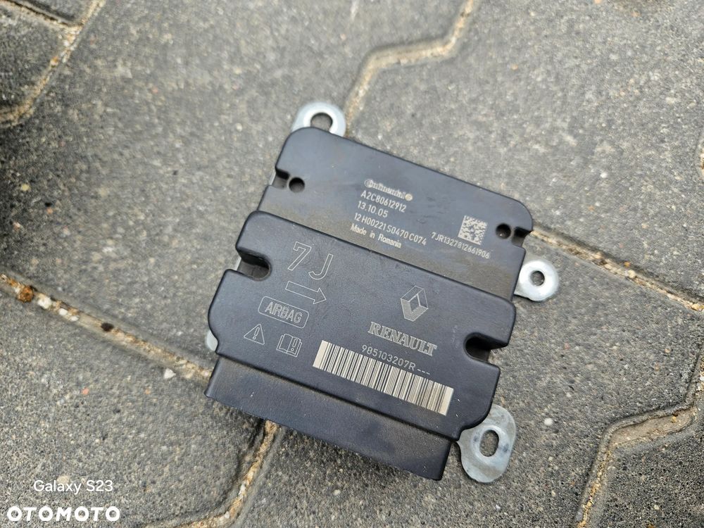 Airbag poduszka kierowcy pasażera moduł sensor Dacia Logan II 2 2014r 985103207R - 7