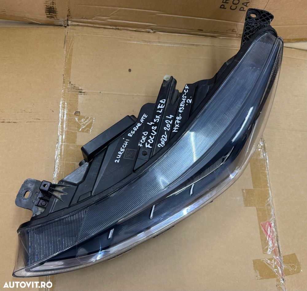 Far stanga full led FORD FOCUS 4 an 2022-2024 cod NX7B-13E015-CF a avut 2 prinderi fisurate si lipite - 4